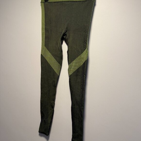 Alo Yoga Illusion Seamless High-Waist Legging Small Anthracite/Highlighter - Picture 2 of 7